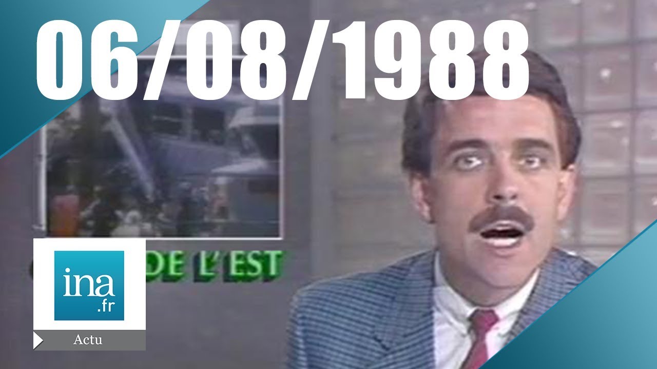 20h Antenne 2 du 06 août 1988 | Accident Gare de l'Est | Archive INA
