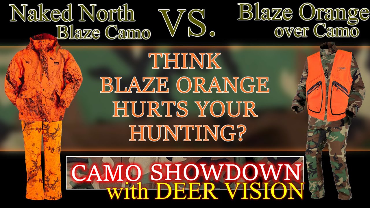 Do you think blaze orange is stupid and hurting your hunting? THINK AGAIN - See it how deer see it.