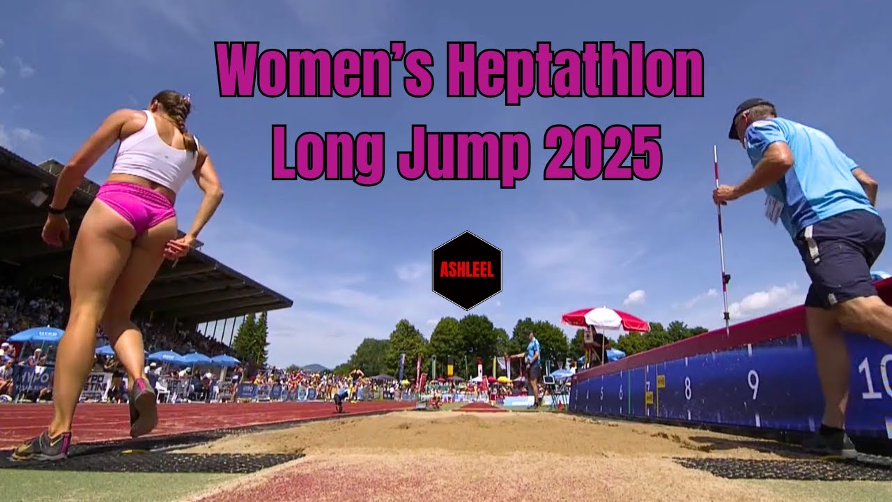 Women's Heptathlon Long Jump 2025 #womenslongjump #trackandfield2025 #femaleathletes