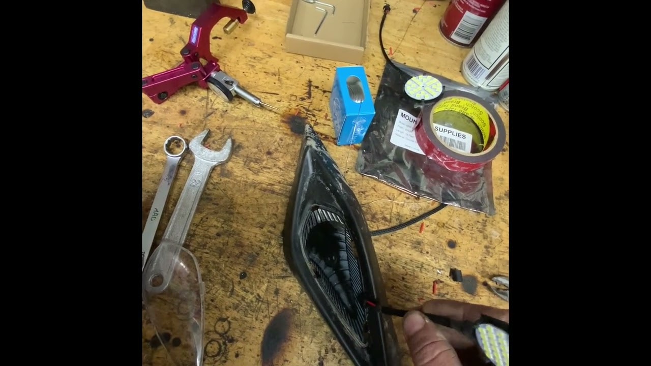 Yamaha raptor 90 head light install
