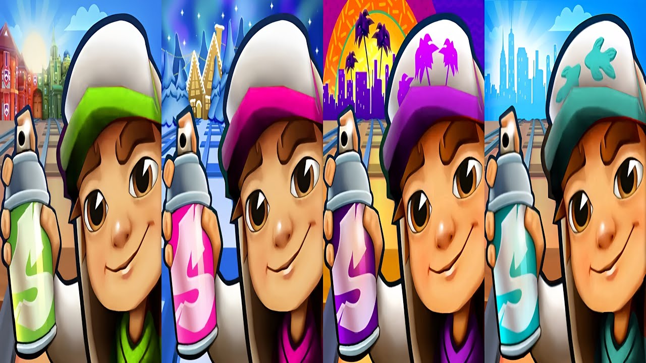 Subway Surfers : Oxford 2025 🆚 North Pole 2023 🆚 Changan 2021 🆚 Venice Beach 2021 