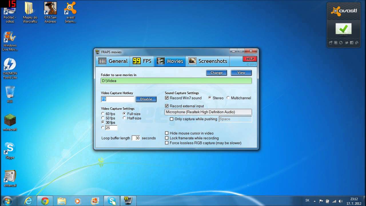 TUTORIAL: N&aacute;vod ako spr&aacute;vne použ&iacute;vať program FRAPS
