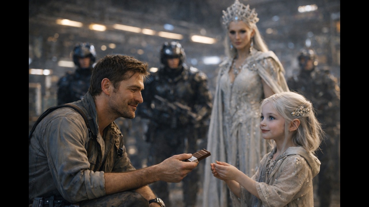 I Handed My Last Chocolate to a Small Alien Girl — I Had No Idea Her Mother Was the Queen