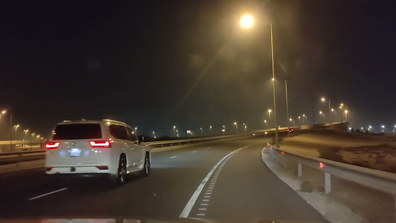 Doha-Sealine-Al Wukair-Doha foggy night ride