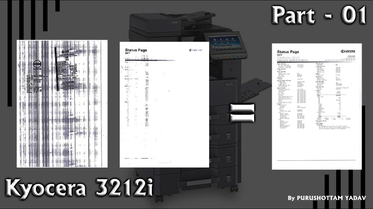Kyocera 3212i Prints are Faded || Part-1 || By Purushottam Yadav