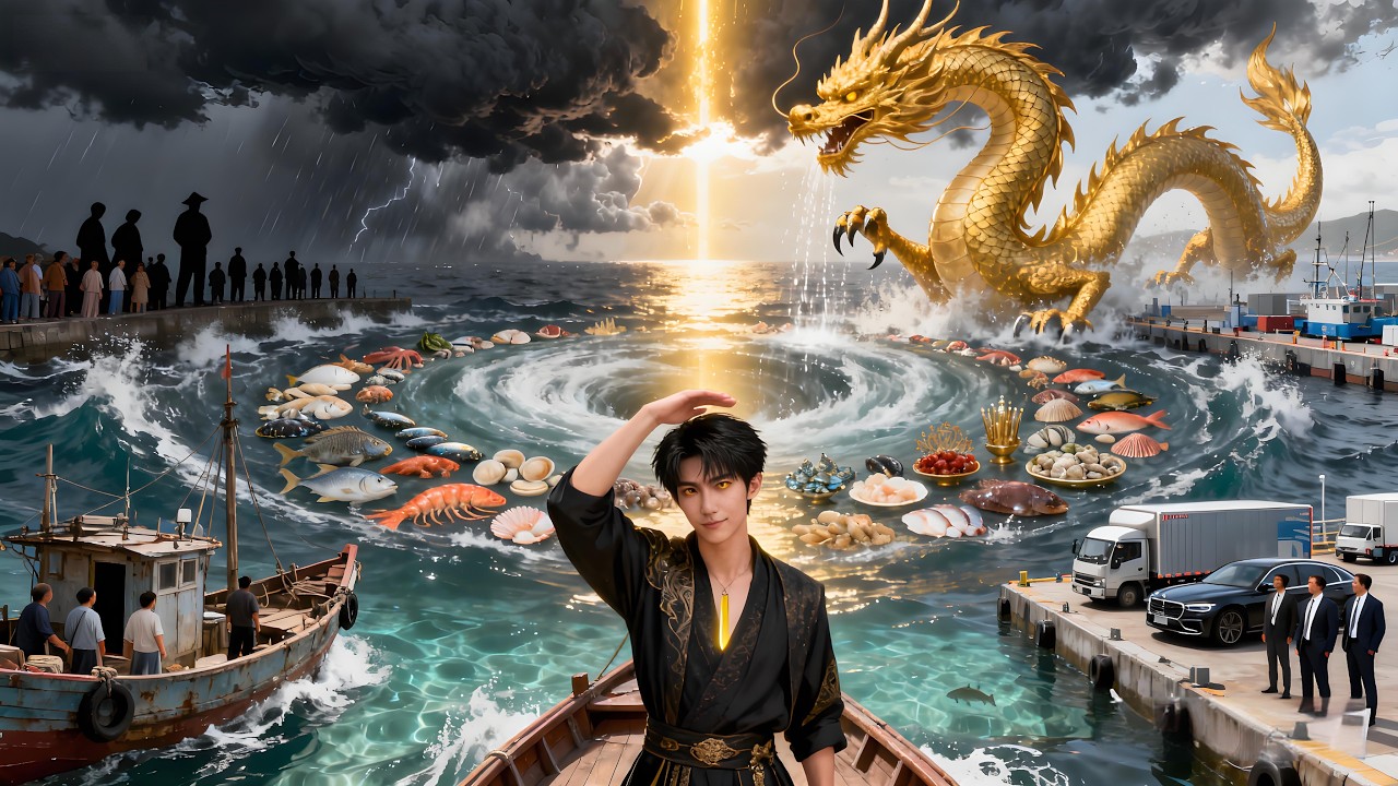 【神龍趕海王】沈龍意外喚醒神龍分身，一出手就是帝王蟹、野生大黃魚！打臉眼紅村民，從窮漁民翻身億萬富豪，連商界大佬都搶著和他結拜！
