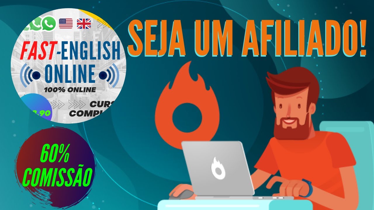 Seja um Afiliado do Curso Fast English Online [HOTMART]