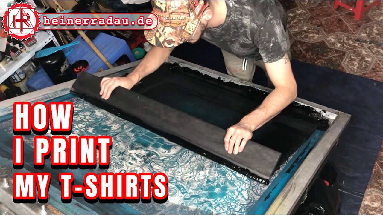 Handmade All Over Print T-Shirt Production Process | HEINER RADAU