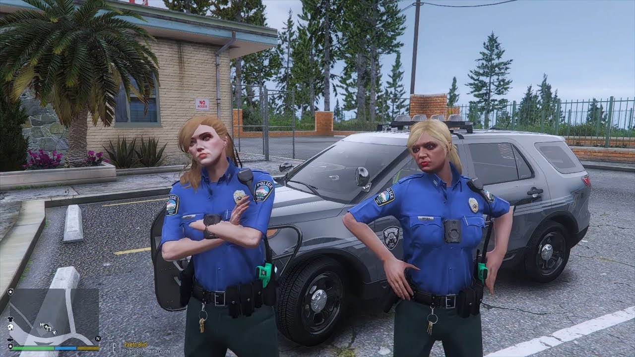 Gta 5 Lspdfr Playing As A Female Police Officer - Paleto Bay TownShip P.D #gta #gta5 #lspdfr