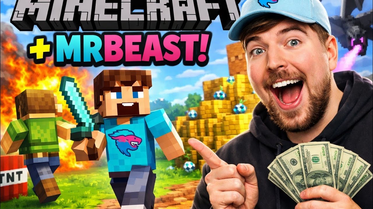 “MrBeast Joined My Minecraft World… And This Happened!”