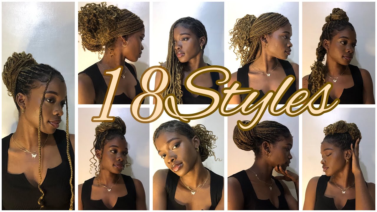18 BRAIDED HAIRSTYLES *Knotless braids * + trendy + back to school + Pinterest inspired