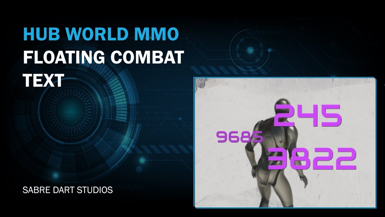 UE5 Hub World MMO - Floating Combat Text