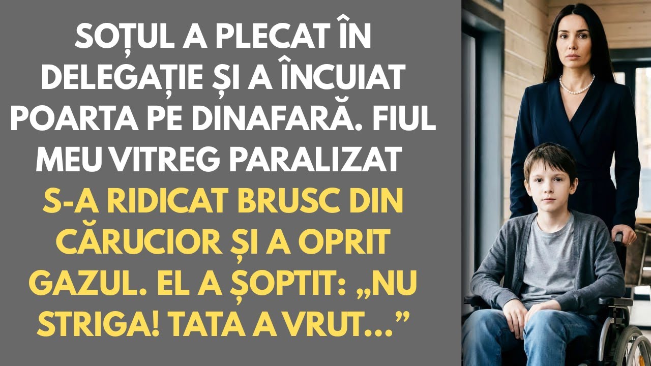 Soțul a încuiat porțile pe dinafară. Fiul meu vitreg „paralizat” a sărit din scaunul cu rotile și a