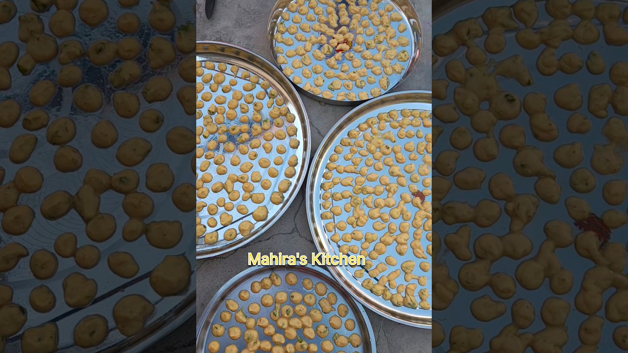 मूंग दाल मंगोड़ी कैसे बनाएं ‐ Moong Dal Mangodi Recipe | Mahira's Kitchen | #food #recipe