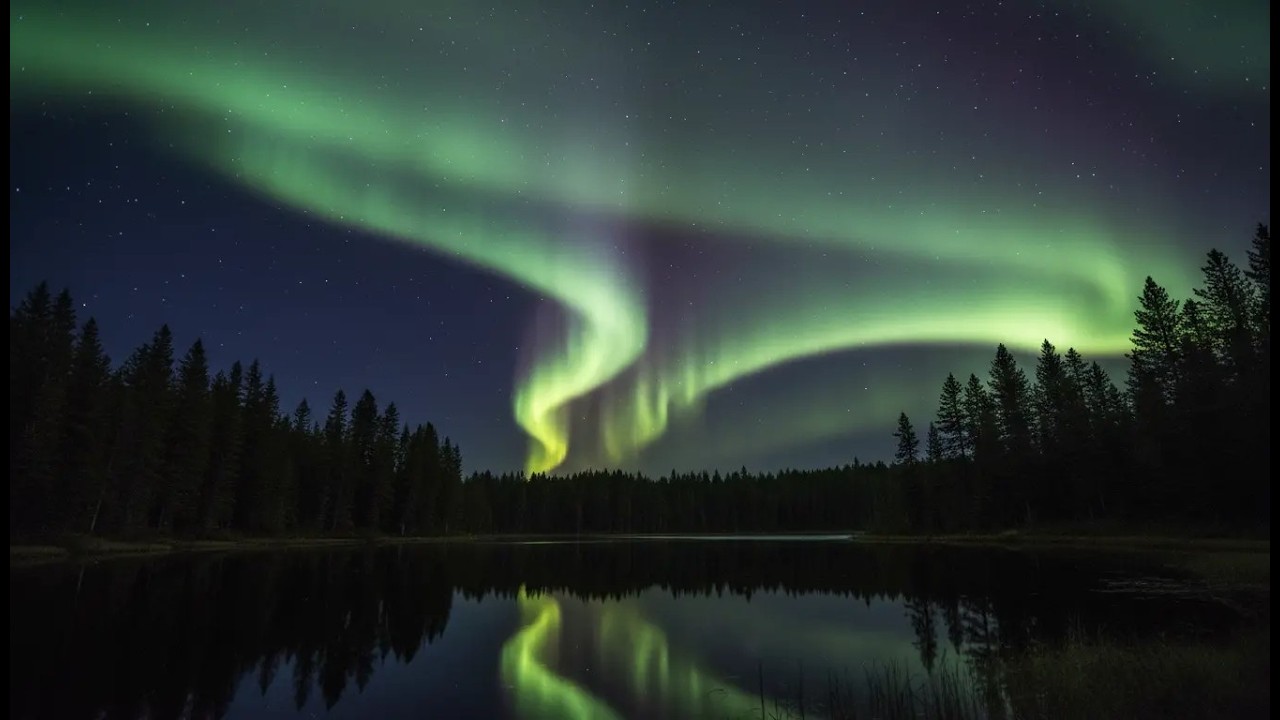 Aurora Borealis Sleep Meditation | Calm Ambient Music to Help You Fall Asleep Naturally