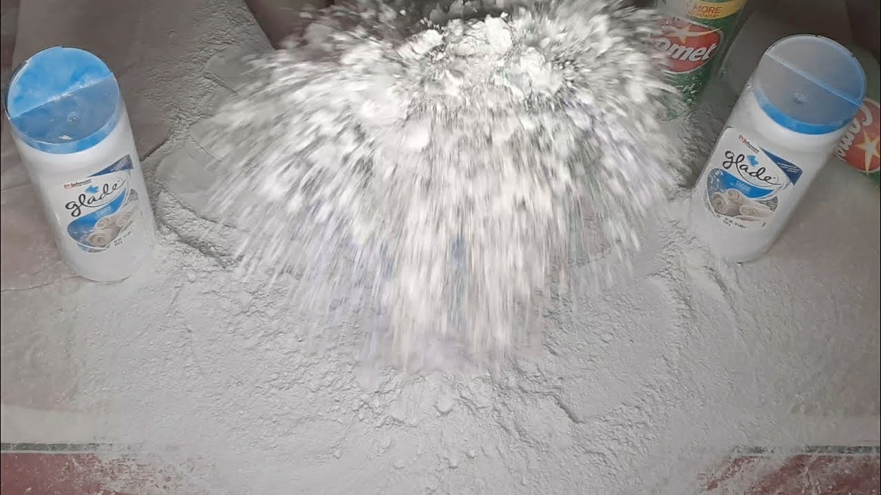 🎁ASMR🧚🏽‍♀️💫Requested🧺Glade[Clean Linen] Carpet Freshener + 💚OG Comet💨Powder Play❣#powderplayasmr