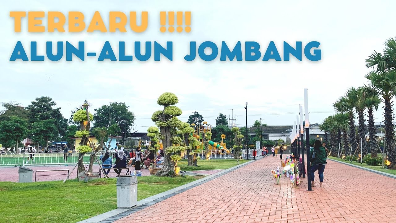 Alun-alun Kota Jombang Terbaru di Sore Hari !!!