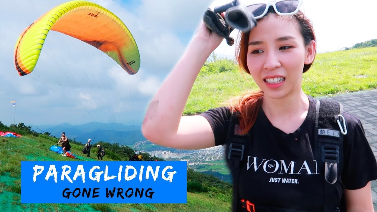 I went paragliding in Korea & this is what happened 😰
