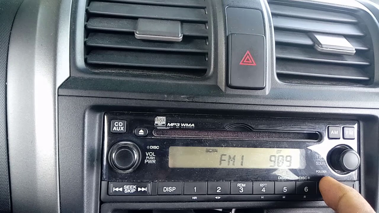 Activacion del Radio en Honda CR-V