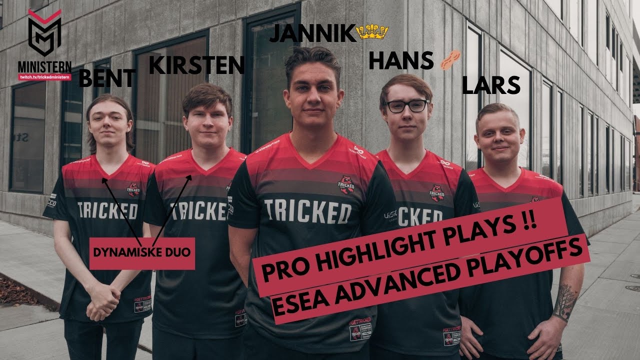 Tricked highlight plays - Esea Advanced feat PR1me, Iceberg, Larsen, Kwezz & kiR !
