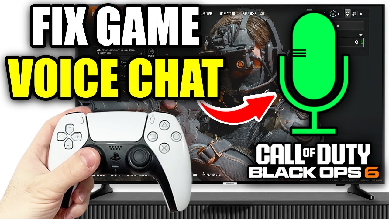 How To Fix Game Voice Chat & Mic Not Working In COD Black Ops 6 On PS5