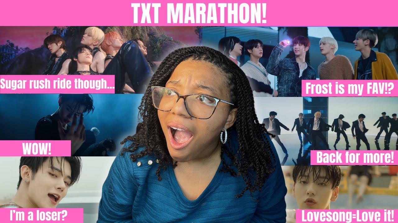 TXT MARATHON!! Sugar Rush Ride, Frost, LO$ER=LO♡ER, Back For More, 0x1=LOVESONG, & More Reaction!