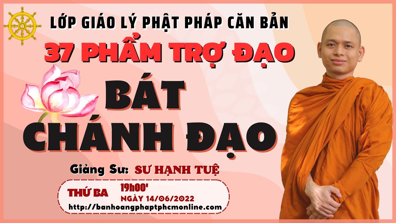 Bát Chánh Đạo | 37 phẩm trợ đạo | Phật Pháp Căn Bản | sư Hạnh Tuệ