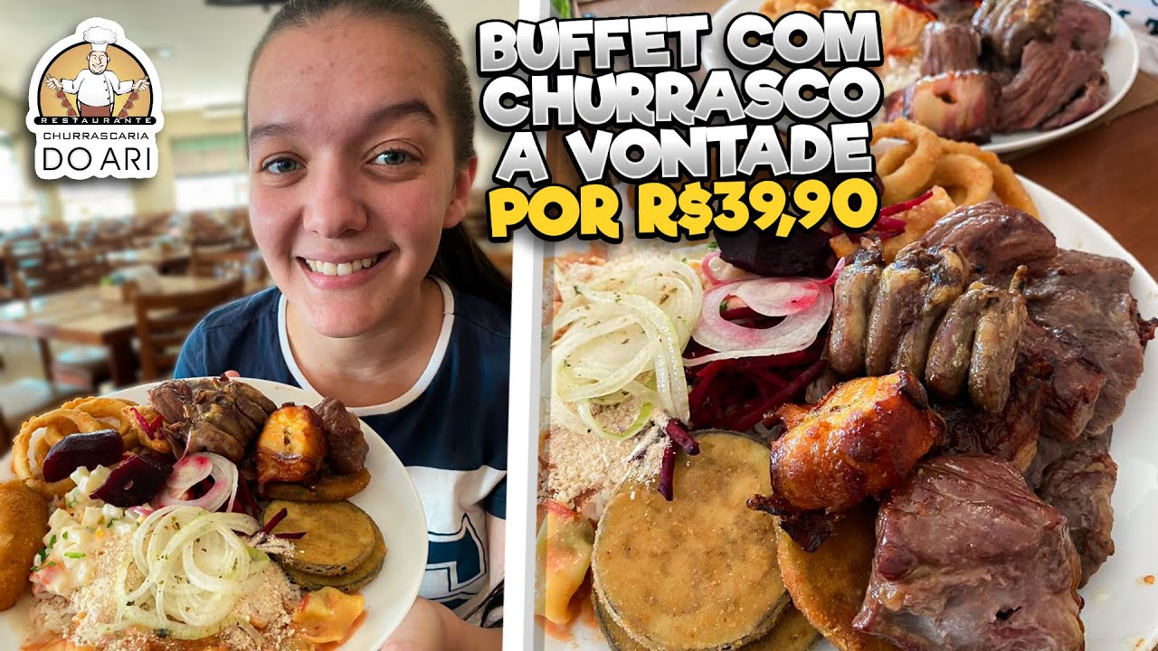 BUFFET COM CHURRASCO E SOBREMESA A VONTADE POR R$39,90 | RESTAURANTE DO