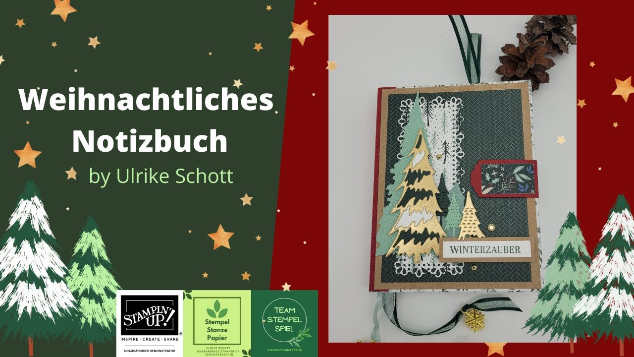 Notizbuch im Weihnachtslook| Stampin’Up