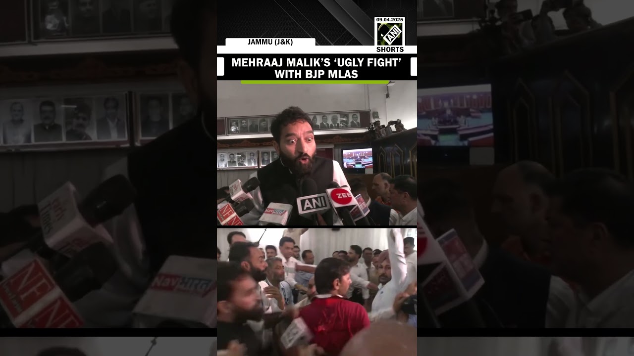 J&K Assembly: AAP MLA Mehraaj Malik gets into heated argument with BJP MLAs