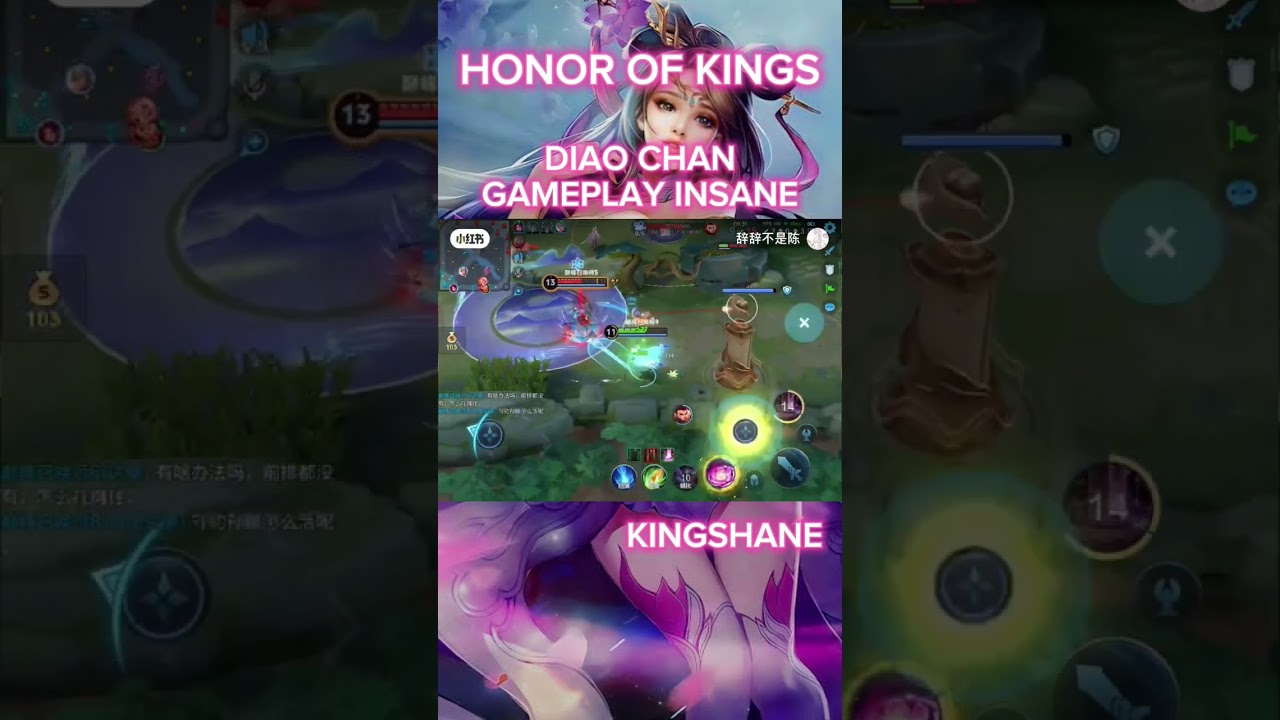 DIAO CHAN GAMEPLAY INSANE - HONOR OF KINGS #honorofkings #honorofkingsindonesia #hok #gameplay
