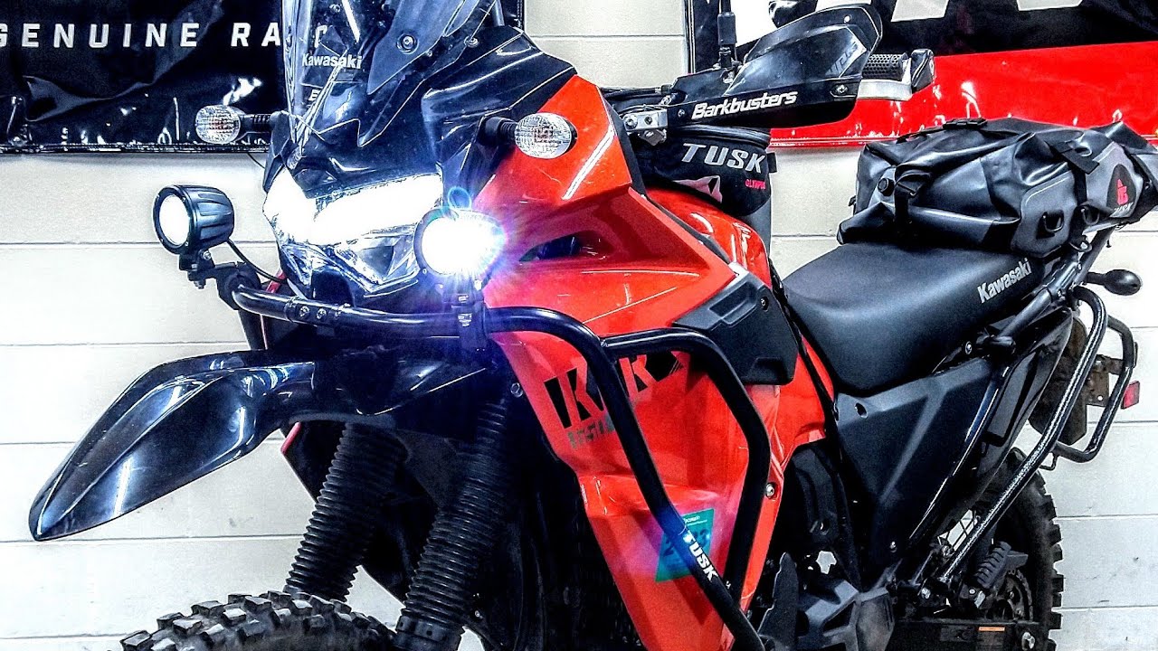 Прожекторы KLR 650 Extra Easy! | Разборка не требуется!