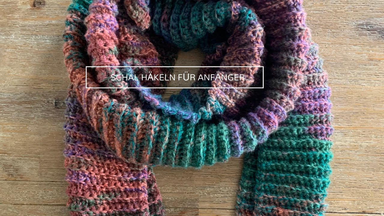 Schal häkeln in festen Maschen für den Winter