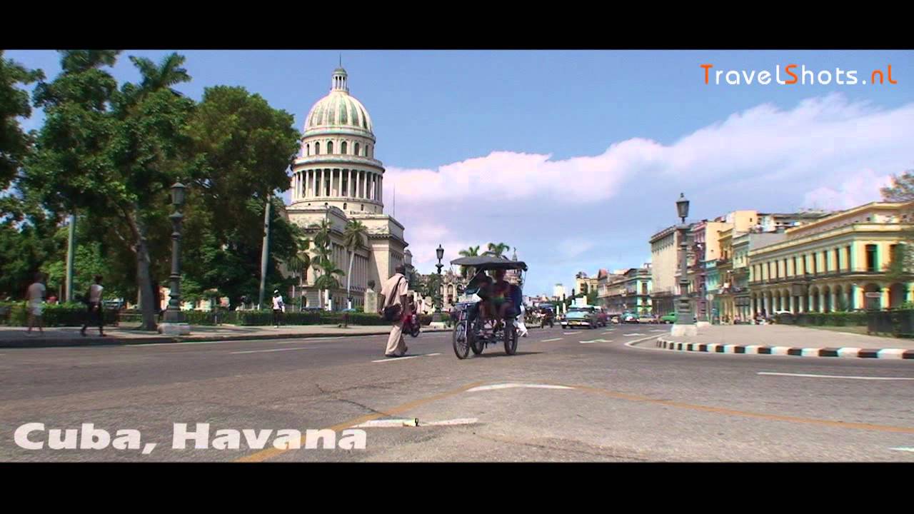 Street nearby the Capitol in Havana, Cuba