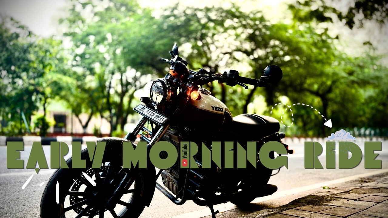 Monsoon Morning Ride on Yezdi Roadster 🌧️ | Pure Exhaust Note + Rainy Weather Vibes