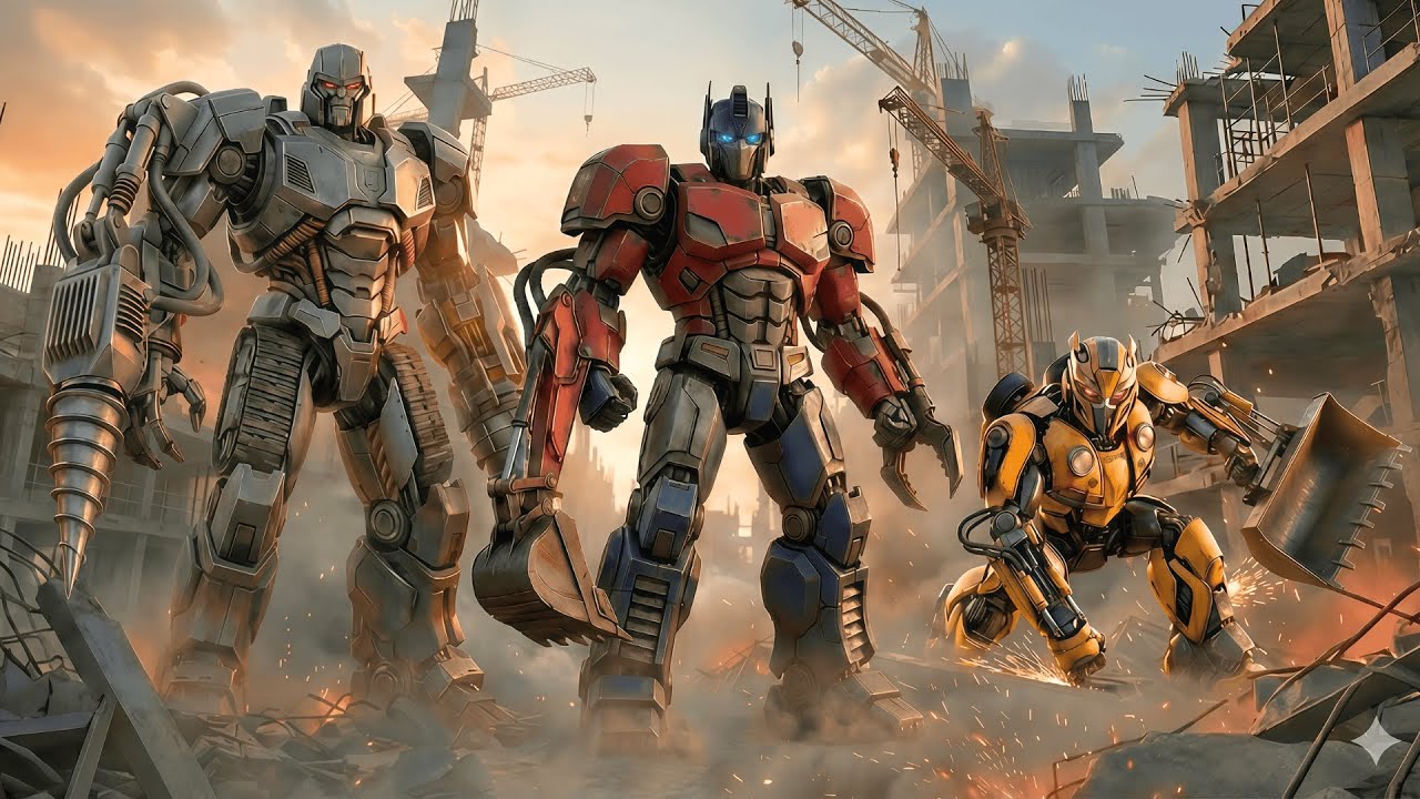 What Would It Be Like If Optimus Prime Transformed Into Construction Robots?  |  TRANSFORM LEGENDS