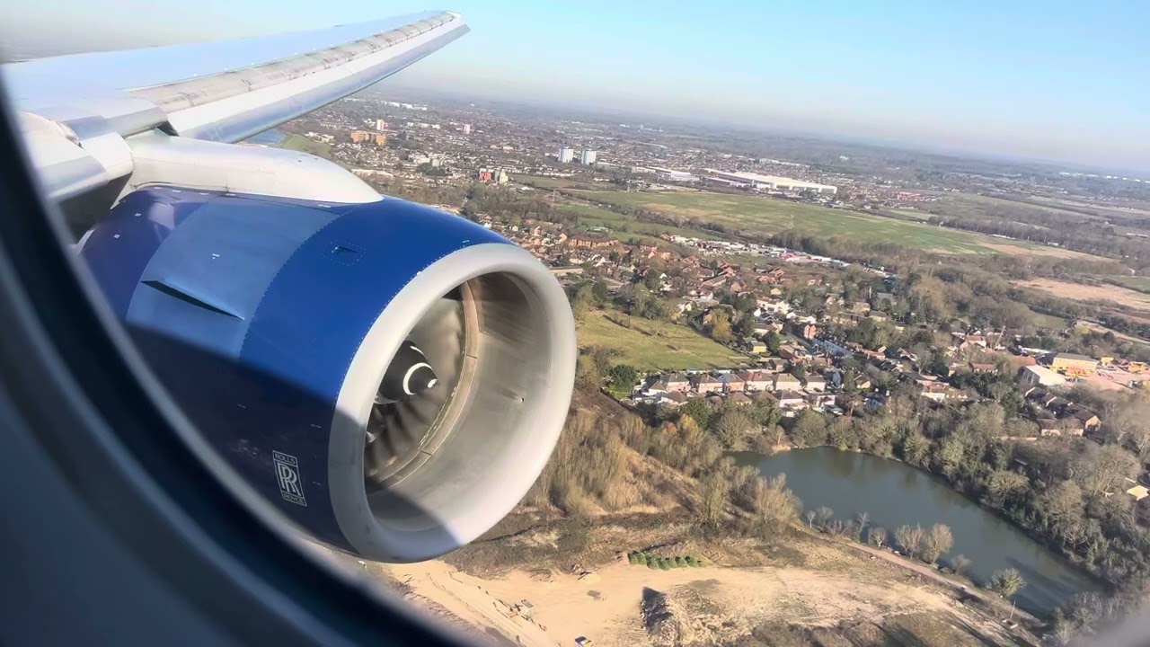 British Airways 777-200ER Landing at London Heathrow 09L