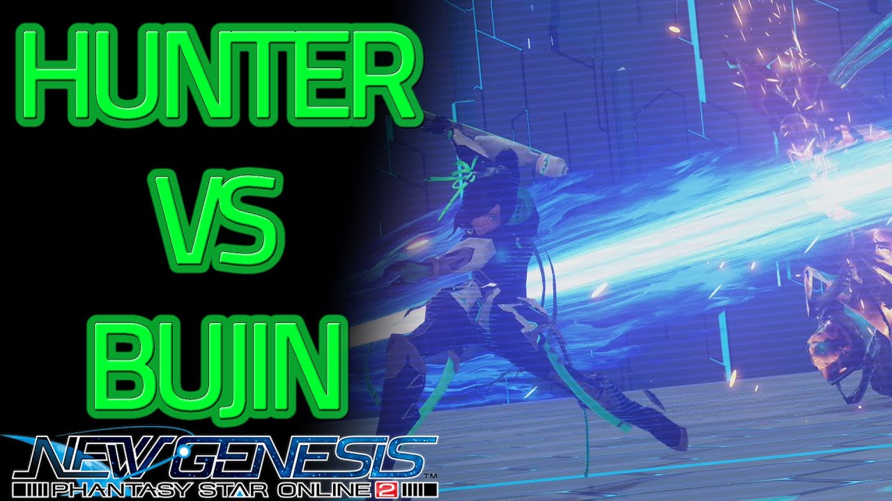 PSO2:NGS Hunter Partisan vs Bujin (Fleeting Flight Cocoon)