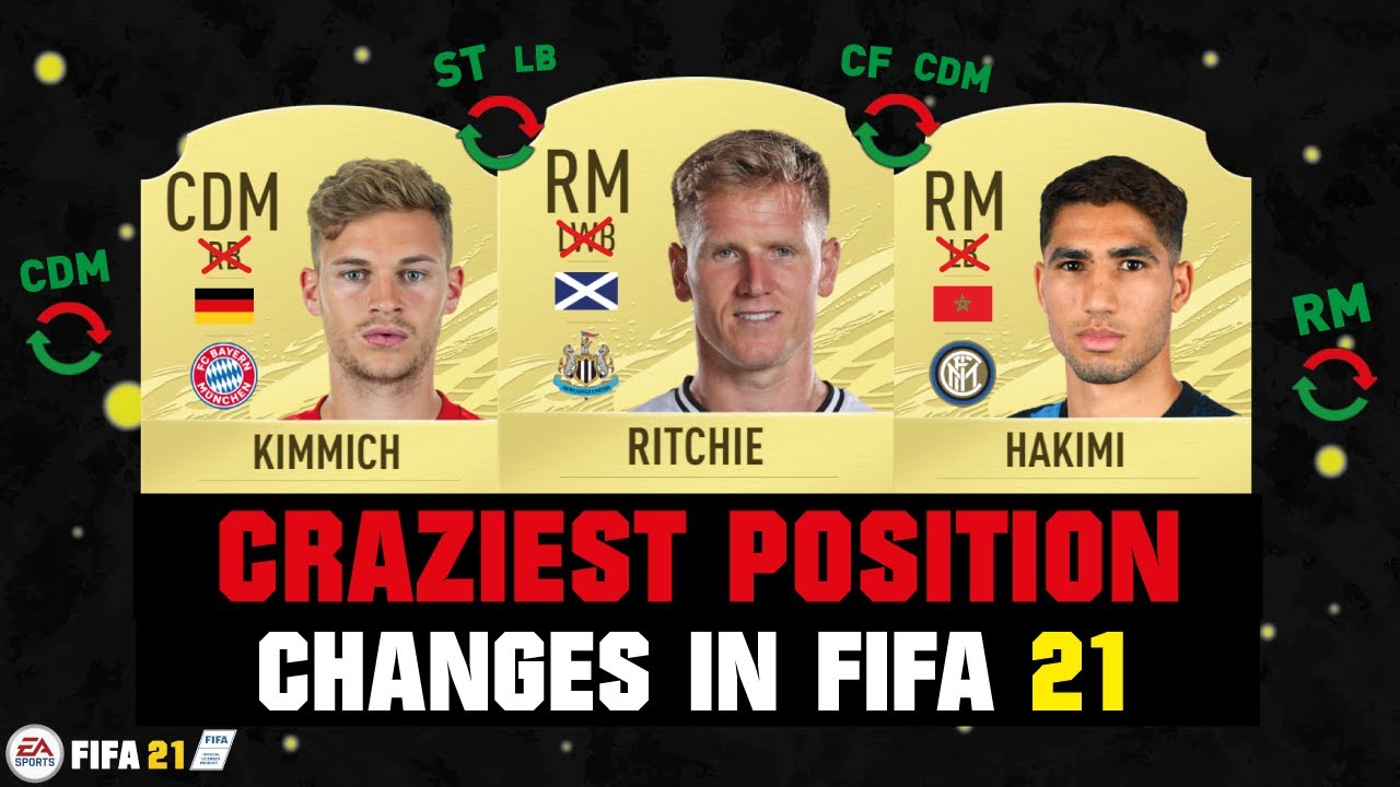 FIFA 21 | CRAZIEST POSITION CHANGES! 😳🔥 ft. Ritchie, Kimmich, Hakimi... etc