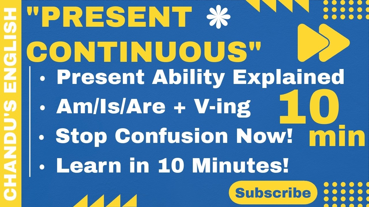 Present Continuous ability Made Easy | Expressing Ability in the Past