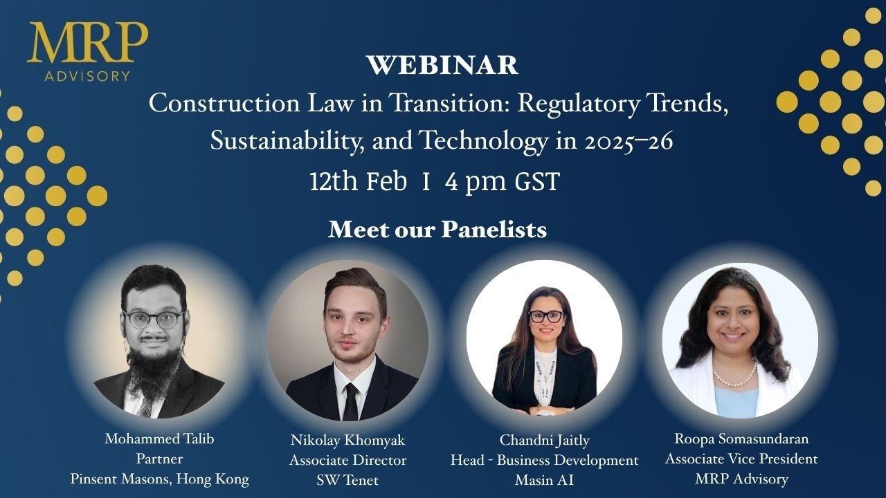 Construction Law in Transition: Regulatory Trends, Sustainability, and Technology in 2025-26