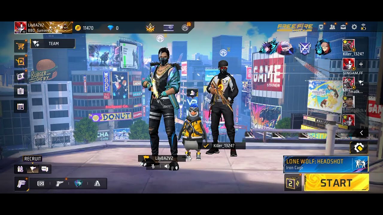 1vs1   With   my   brother|bintu gamer|