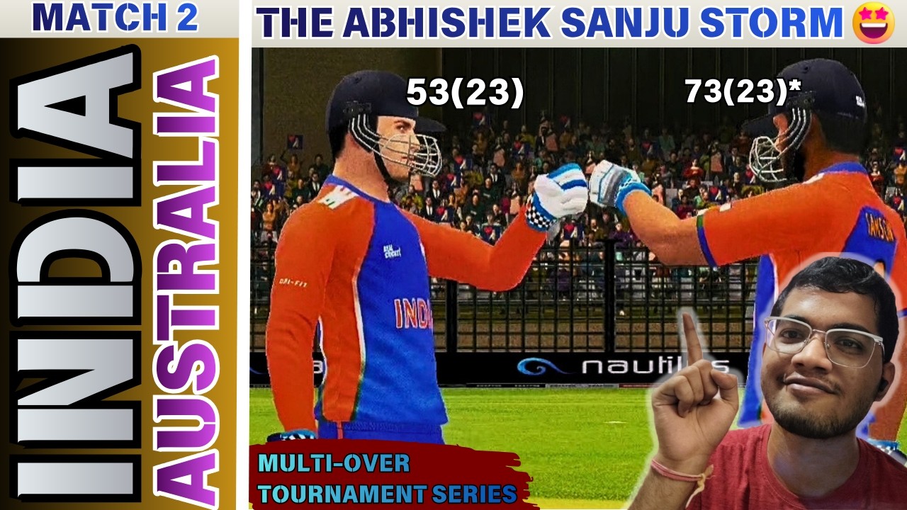 HISTORY MADE! 💯 Abhishek & Sanju Destroy Australia - MATCH 2