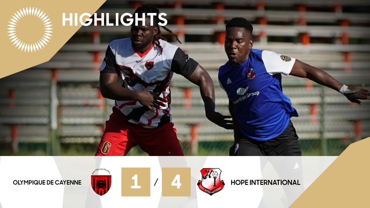Flow Concacaf Caribbean Club Championship 2021: Olympique de Cayenne vs Hope International