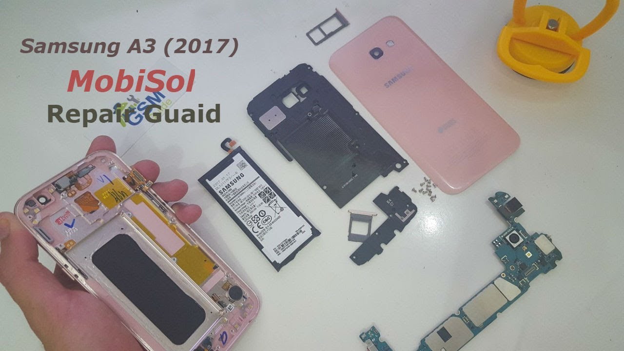 How To Disassemble* Samsung Galaxy A3 (2017) SM-A320F Full Process.
