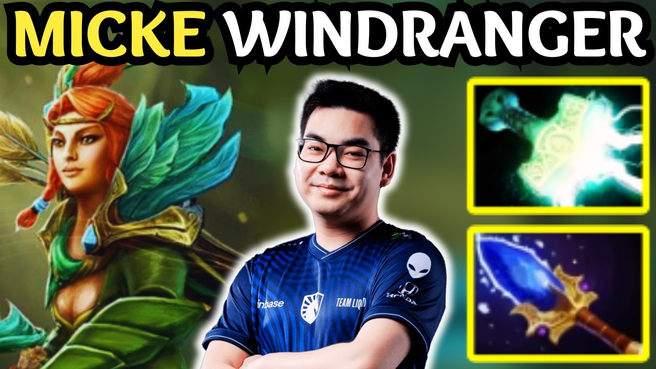 🔥 16000 MMR MICKE WINDRANGER Carry &mdash; Perfect Focus vs Team Spirit 🔥 Dota 2 Gameplay