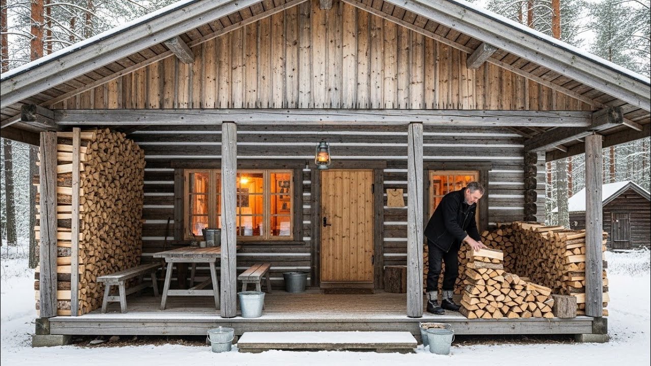 Neighbors Laughed When He Built a Shed Around His House — Until His Firewood Stayed Dry All Winter