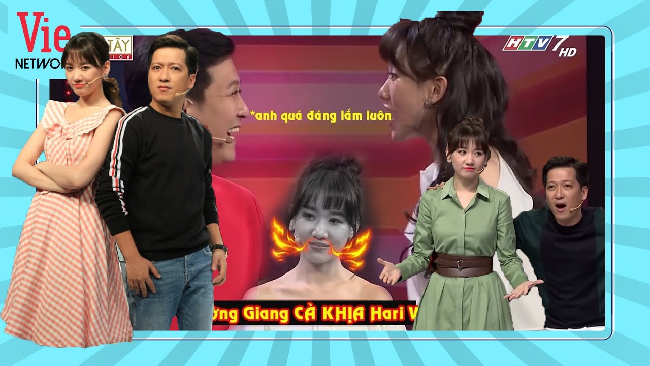 Trường Giang và Hari Won liên tục chọi nhau gay gắt khiến các khách mời bó tay
