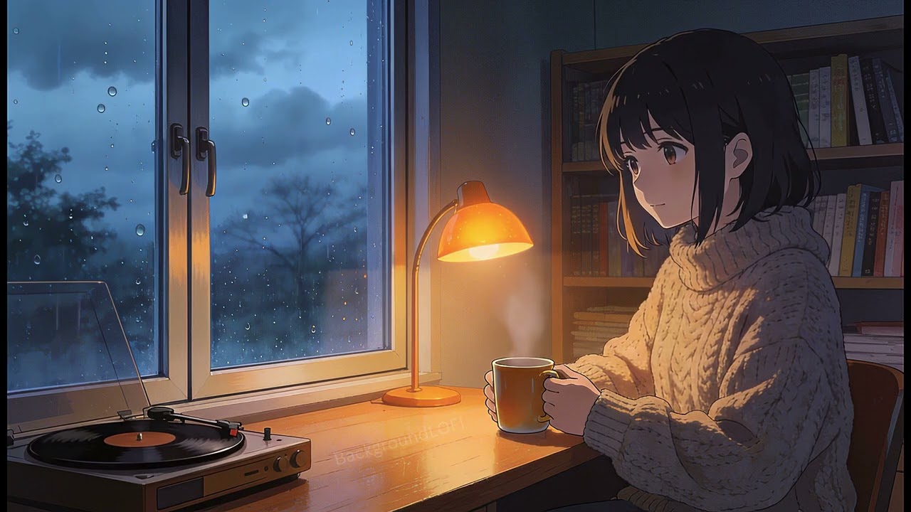 Rain & Tea Jazz Lofi ☕ 90 Min Elegant Relax