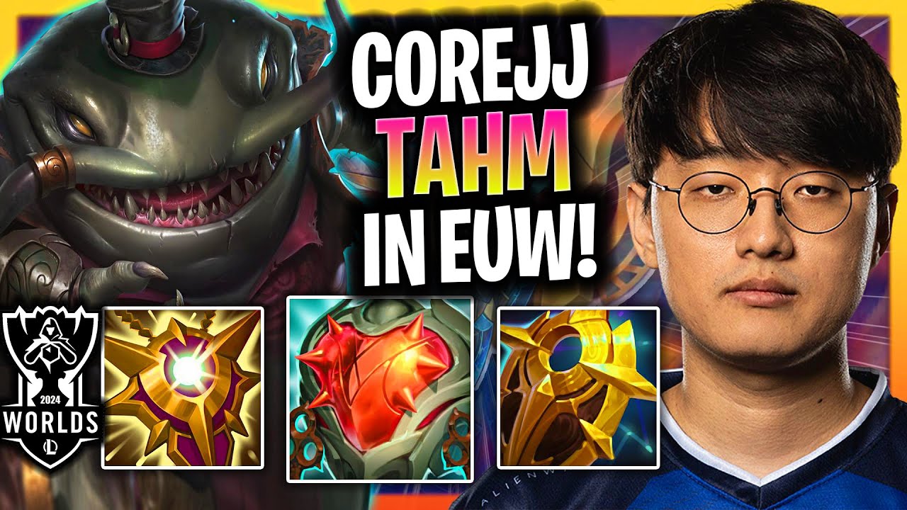 COREJJ IS A BEAST WITH TAHM KENCH IN EUW SERVER! | TL Corejj Plays Tahm Kench Support vs Lulu!